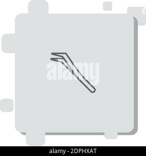 tweezers vector icon modern simple vector illustration Stock Vector