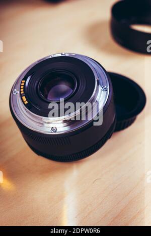 camera lens mount - close up Stock Photo