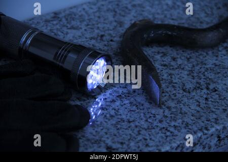 Tool for burglary on a windowsill Stock Photo