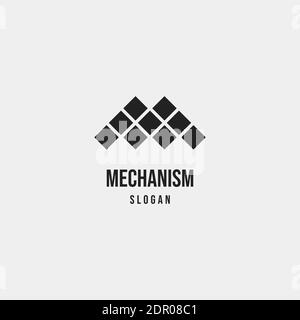 Luxury Letter M MM Monogram Logo Vector Template suitable for clothing, computer and other company Stock Vector