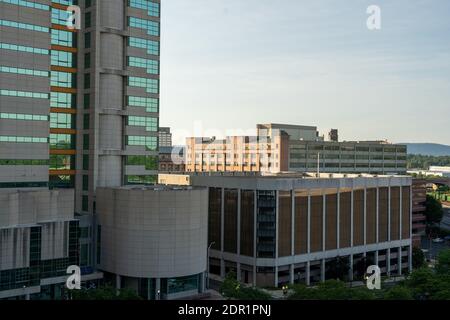 The skyscrapers and office buildings in Harrisburg, Pennsylvania Stock Photo