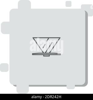 dripper vector icon modern simple vector illustration Stock Vector