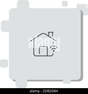 smart home vector icon modern simple vector illustration Stock Vector