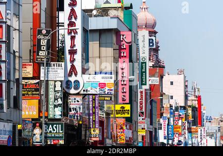 Colombo Sign Neon signs at Pettah Market in Colombo in Sri Lanka Stock Photo - Alamy