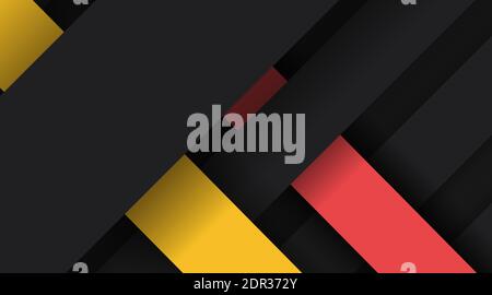 Abstract vector background. 3d design with parallel and stacked stripes with shadow Stock Vector