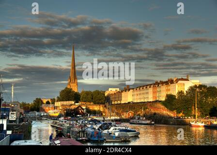 Bristol Docks - Redcliffe Quay Stock Photo