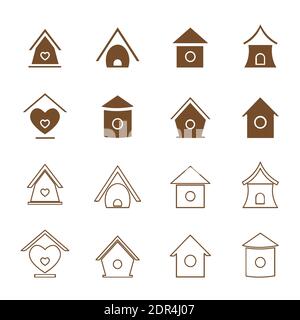 vector illustration of a tree with bird houses Stock Vector Image & Art ...