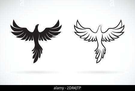 Vector of birds design on a white background,. Wild Animals. Easy editable layered vector illustration. Stock Vector