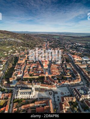 Aerial photo of beautiful Koszeg, Hungary Stock Photo
