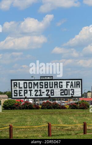 Bloomsburg, PA, USA - June 15, 2013: The Bloomsburg Fair is the largest fair in the state of Pennsylvania. Since 1855, it is a traditional agricultura Stock Photo