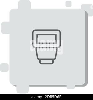 external vector icon modern simple vector illustration Stock Vector
