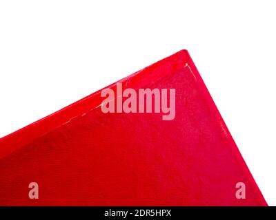 The red box from metal spoon object. Stock Photo