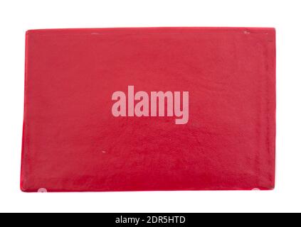 The red box from metal spoon object. Stock Photo