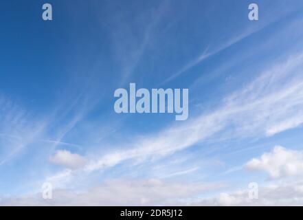 The white clouds background and texture. Stock Photo
