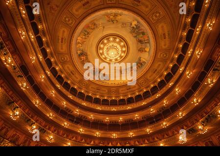 Inside Teatro Colon in Buenos Aires Stock Photo