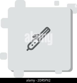 hair curler vector icon modern simple vector illustration Stock Vector