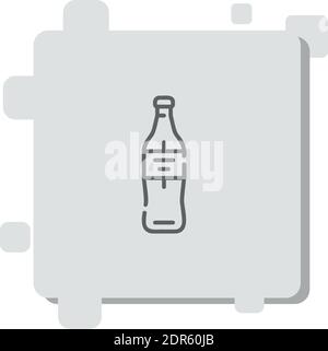 coke vector icon modern simple vector illustration Stock Vector