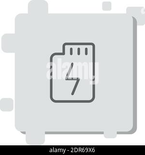 micro sd vector icon modern simple vector illustration Stock Vector