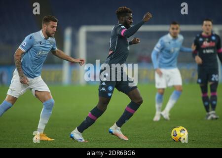 Rome, Italy. 20th Dec, 2020. ROME, Italy - 20.12.2020: Bakayoko (Napoli) in action during the Italian Serie A league 2020 soccer match between SS LAZIO VS SSC NAPOLI, at Olympic stadium in Rome Credit: Independent Photo Agency/Alamy Live News Stock Photo