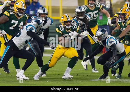 GREEN BAY, WI - DECEMBER 19: Green Bay Packers defensive tackle Jarran Reed  (90) celebrates during a game between the Green Bay Packers and the Los  Angeles Rams on December 19, 2022