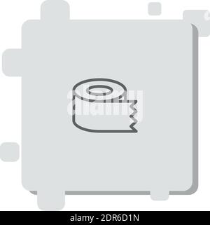 tissue roll vector icon modern simple vector illustration Stock Vector