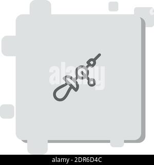 hand drill vector icon modern simple vector illustration Stock Vector