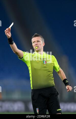 Rome, Italy. 20th Dec, 2020. Referee Daniele Orsato during the Serie A match between Lazio and Napoli at Stadio Olimpico, Rome, Italy on 20 December 2020. Credit: Giuseppe Maffia/Alamy Live News Stock Photo