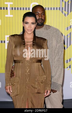 File : Kim Kardashian and Kanye West attend the 2015 MTV Video Music Awards at Microsoft Theater on August 30, 2015 in Los Angeles, CA, USA. The Keeping Up With the Kardashians star and her rapper beau welcomed their second child on Saturday, but the two still do not have a first name picked out, according to People. Kardashian reportedly told folks at Cedars-Sinai Medical Center, however, that the newborn's middle name would be Robert, after her late father. Photo by Lionel Hahn/ABACAPRESS.COM Stock Photo