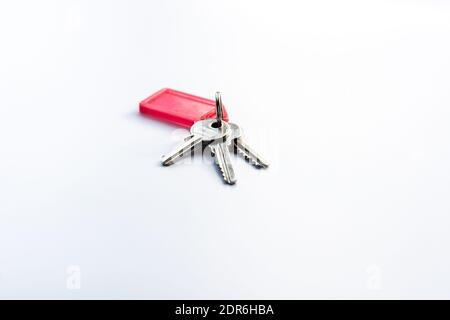 Keys isolated on white background Stock Photo