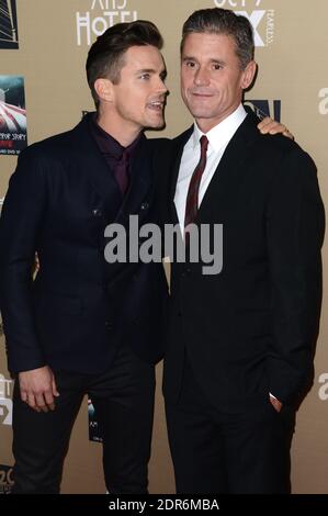 Matt Bomer and husband Simon Halls attending the Magic Mike XXL