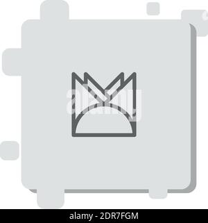 napkins vector icon modern simple vector illustration Stock Vector