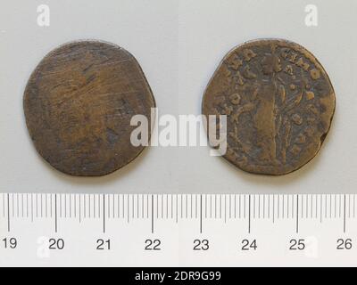 Ruler: Maximinus I, Emperor of Rome, ca. A.D. 173–238, ruled 235–38, Mint: Elaea, Coin of Maximinus I, Emperor of Rome from Elaea, 235–38, Bronze, 10.07 g, 27.5 mm, Made in Elaea, Greek, 3rd century, Numismatics Stock Photo