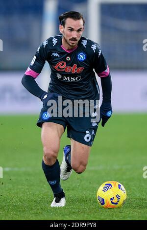 Rome, Italy. 20th Dec, 2020. Fabian Ruiz, during the Serie A match between Lazio and Napoli at Stadio Olimpico, Rome, Italy on 20 December 2020. Credit: Giuseppe Maffia/Alamy Live News Stock Photo