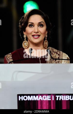 Indian actress Madhuri Dixit attending the Tribute to Madhuri Dixit ceremony during the 15th Marrakech International Film Festival in Marrakech, Morocco on December 05, 2015. Photo by Aurore Marechal/ABACAPRESS.COM Stock Photo