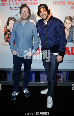 Le realisateur Rudi Rosenberg et Max Boublil assistent a l'avant-premiere du fim 'Le Nouveau' a l'UGC Cine Cite Bercy a Paris, France le 21 Decembre 2015. Photo by Aurore Marechal/ABACAPRESS.COM Stock Photo