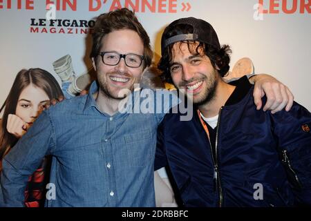 Le realisateur Rudi Rosenberg et Max Boublil assistent a l'avant-premiere du fim 'Le Nouveau' a l'UGC Cine Cite Bercy a Paris, France le 21 Decembre 2015. Photo by Aurore Marechal/ABACAPRESS.COM Stock Photo