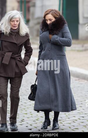 KRISTIN SCOTT THOMAS - HOMMAGE A LUC BONDY AU CIMETIERE DU PERE LACHAISE, PARIS, FRANCE Photo by Nasser Berzane/ABACAPRESS.COM Stock Photo