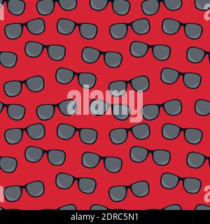 eyeglasses seamless pattern vector illustration Stock Vector