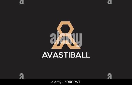 A letter logo design and vector template Stock Vector