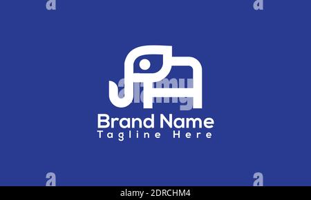 Elephant  logo design and vector template logo Stock Vector