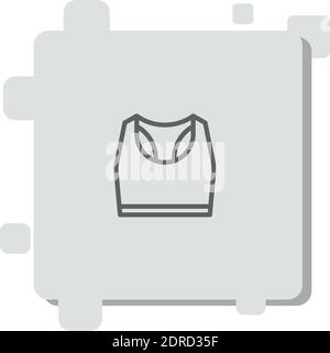 sportswear vector icon modern simple vector illustration Stock Vector
