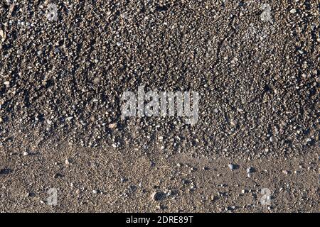 The texture of rocks and soil on the ground Stock Photo