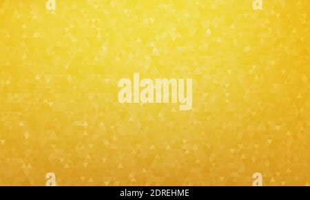 Abstract geometric background, pattern of triangles in gold yellow, design for poster, banner, card and template. Vector illustration Stock Vector