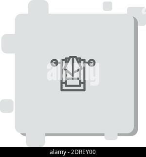 towels vector icon modern simple vector illustration Stock Vector