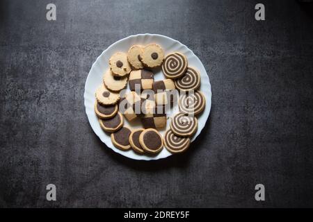 Cookies on a plate Stock Photo
