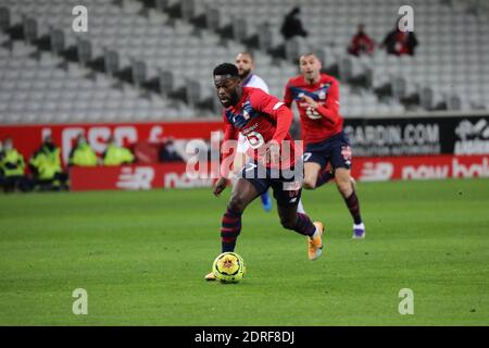 Bamba 7 Losc during the French championship Ligue 1 football match between Lille OSC and Paris Saint-Germain on December 20, 2020 at Pierre Mauroy stadium in Villeneuve-d'Ascq near Lille, France - Photo Laurent Sanson / LS Medianord / DPPI / LM Stock Photo