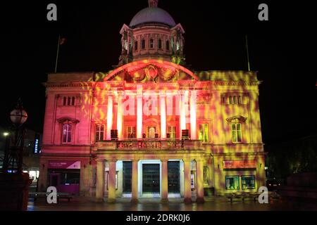 Christmas 2020 in Hull City Centre Stock Photo