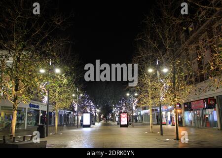 Christmas 2020 in Hull City Centre Stock Photo