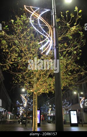 Christmas 2020 in Hull City Centre Stock Photo