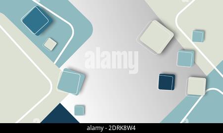 abstract vector background .  square with overlapping lines Stock Vector